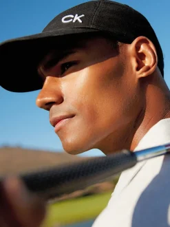 Calvin Klein Golf 100% Cotton Twill Black Caps