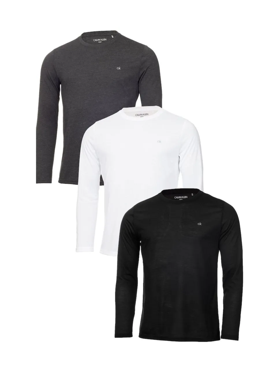 Calvin Klein Golf Assorted Long Sleeve T-Shirts 3 Pack