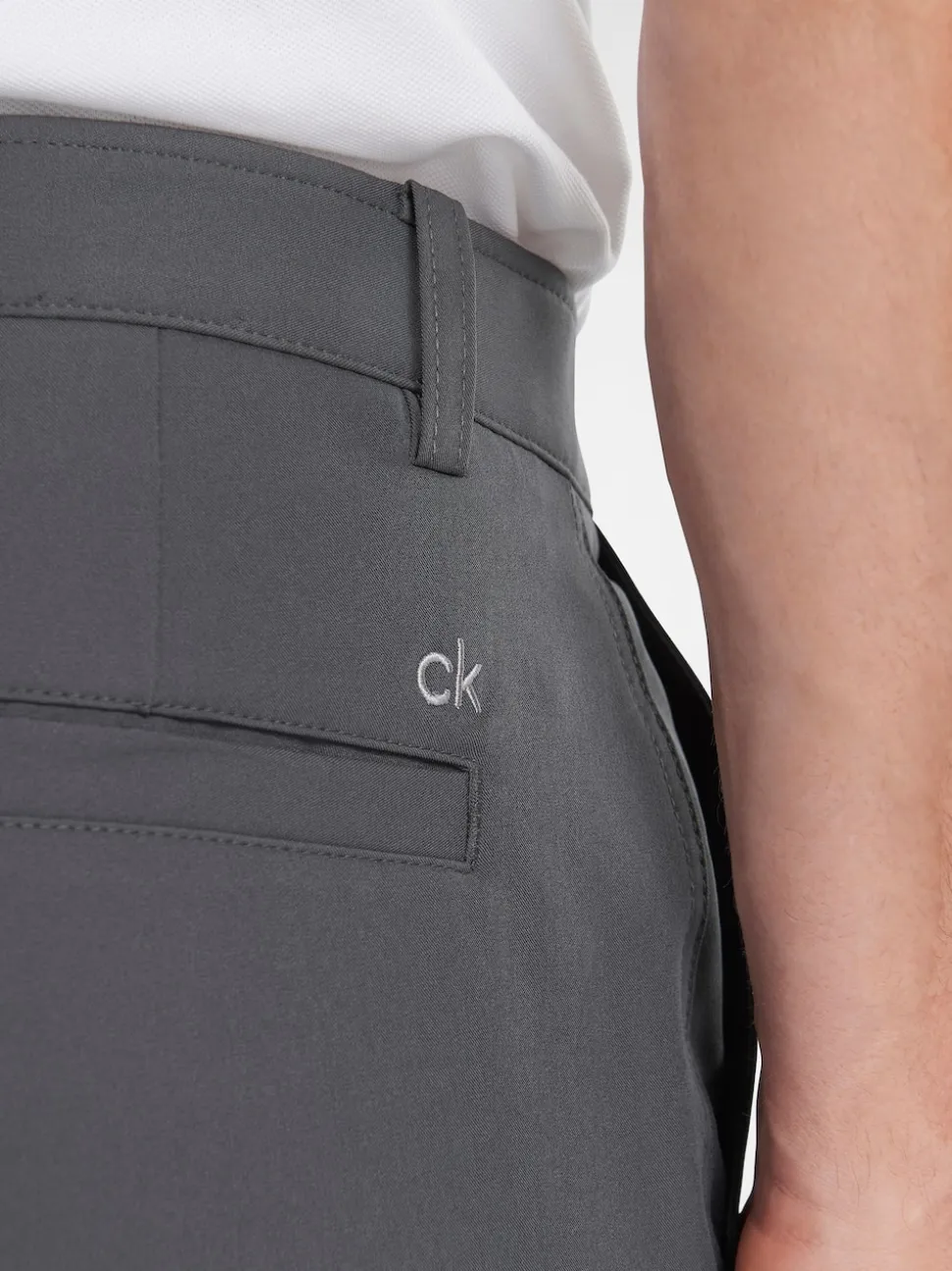 Calvin Klein Golf Regular Fit Grey Bullet Stretch Shorts