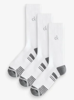 Calvin Klein Golf Tech Crew Black Socks 3 Pack