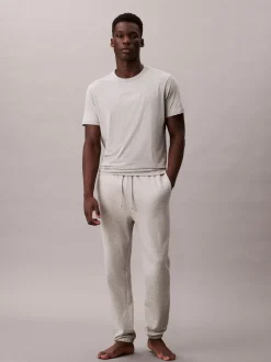 Calvin Klein Grey Cotton Terry Blend Lounge Joggers