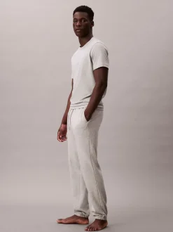 Calvin Klein Grey Cotton Terry Blend Lounge Joggers
