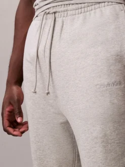 Calvin Klein Grey Cotton Terry Blend Lounge Joggers