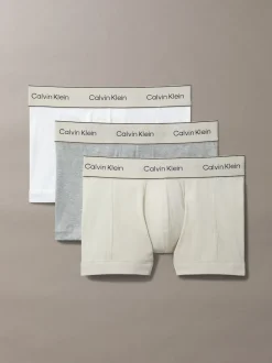 Calvin Klein Grey/White/Cream Heritage Cotton Stretch Boxer Briefs 3 Pack