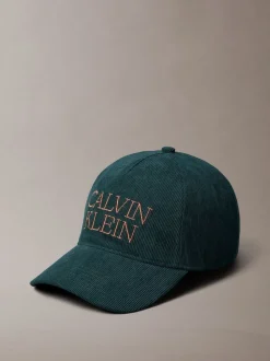 Calvin Klein Teal Corduroy Cap