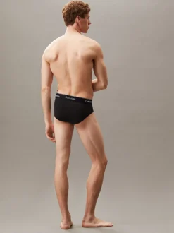 Calvin Klein Tonal Black/Tonal Black/Tonal Black 3 Pack Briefs - Icon Cotton Stretch