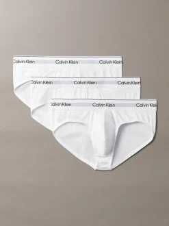 Calvin Klein White 3 Pack Briefs - Icon Cotton Stretch