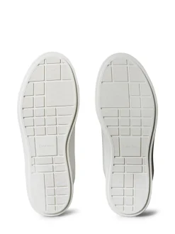 Calvin Klein White Brooke - Leather Tonal Logo Trainers