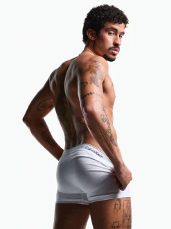 Calvin Klein White Icon Cotton Stretch Boxer Trunks 3 Pack