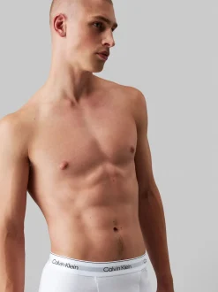 Calvin Klein White Icon Cotton Stretch Boxer Trunks 3 Pack
