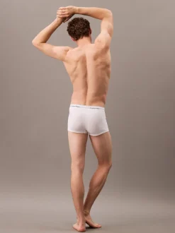 Calvin Klein White Icon Cotton Stretch Low Rise Boxer Trunks 3 Pack