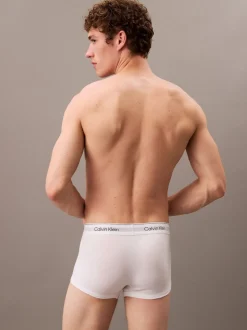 Calvin Klein White Icon Cotton Stretch Low Rise Boxer Trunks 3 Pack