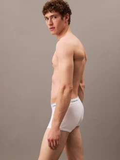 Calvin Klein White Icon Cotton Stretch Low Rise Boxer Trunks 3 Pack