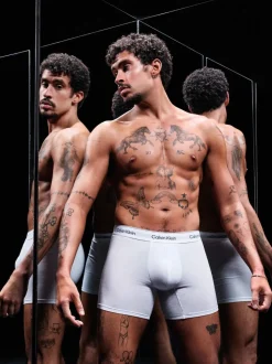 Calvin Klein White Icon Cotton Stretch Boxer Briefs 3 Pack