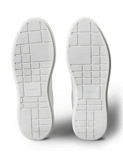 Calvin Klein White Leather Durable Traction NYC Trainers