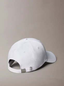 Calvin Klein White Monogram Woven Patch Cap