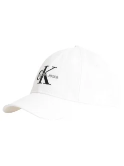 Calvin Klein White Twill Logo Cap