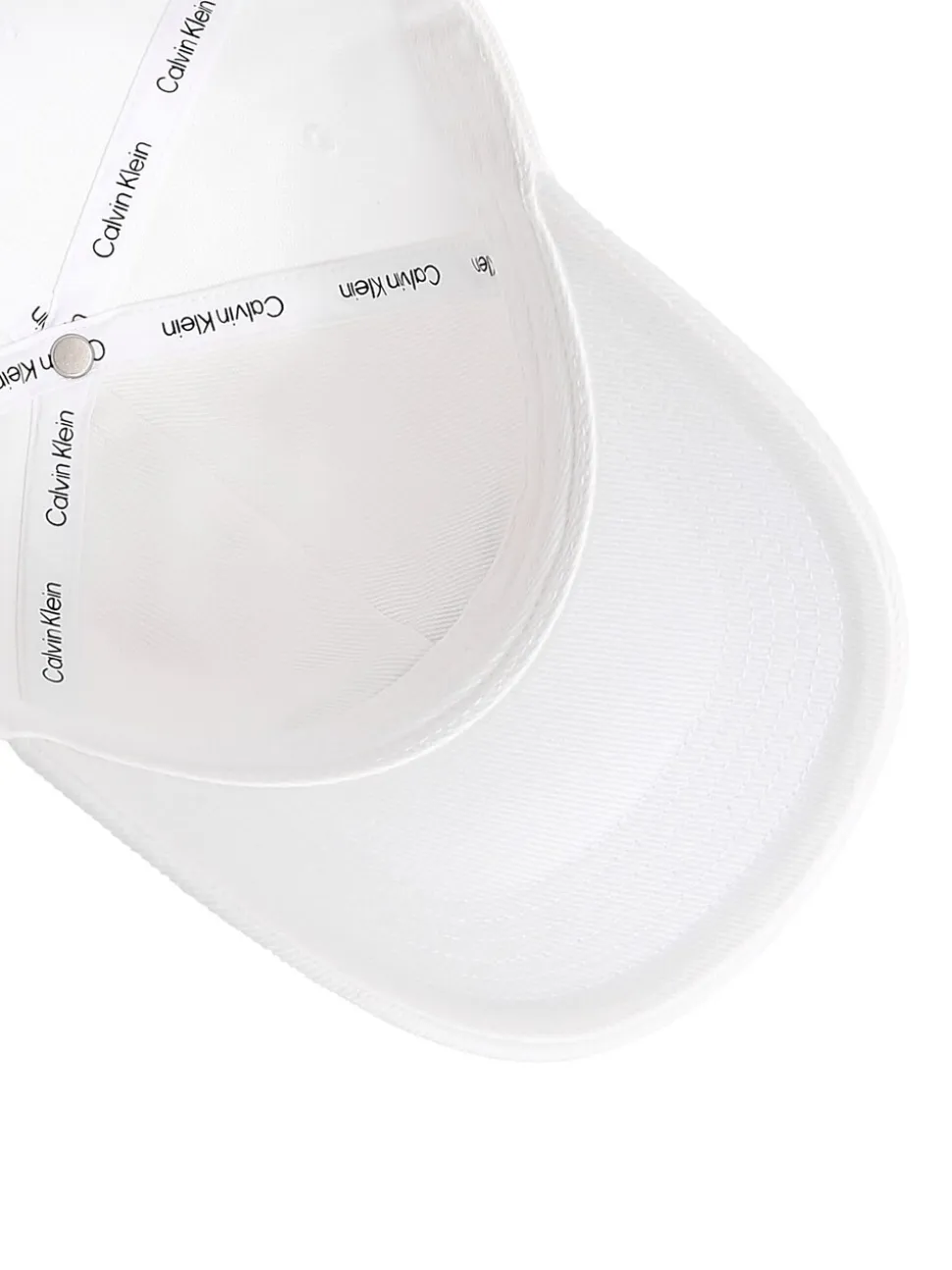 Calvin Klein White Twill Logo Cap