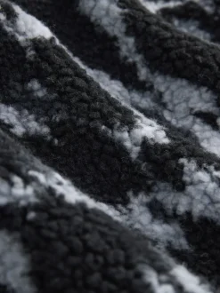 Camouflage Zip Neck Printed Fleece