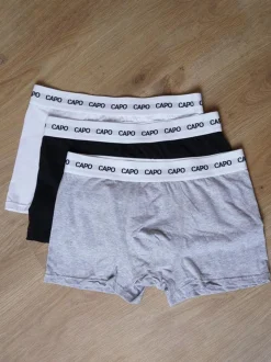 CAPO Black Essential Boxer Shorts 3 Pack
