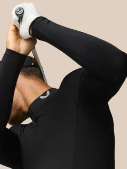 Castore Black Club Thermal Mock Neck Golf Base Layer