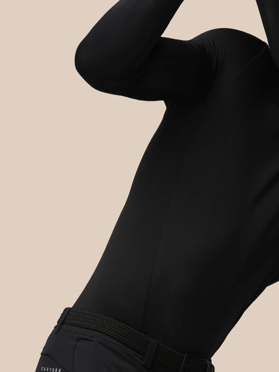 Castore Black Club Thermal Mock Neck Golf Base Layer
