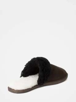 Celtic & Co. Men'S Sheepskin Brown Mules