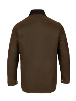 Celtic & Co. Mens Waxed 100% Cotton Brown Overshirt