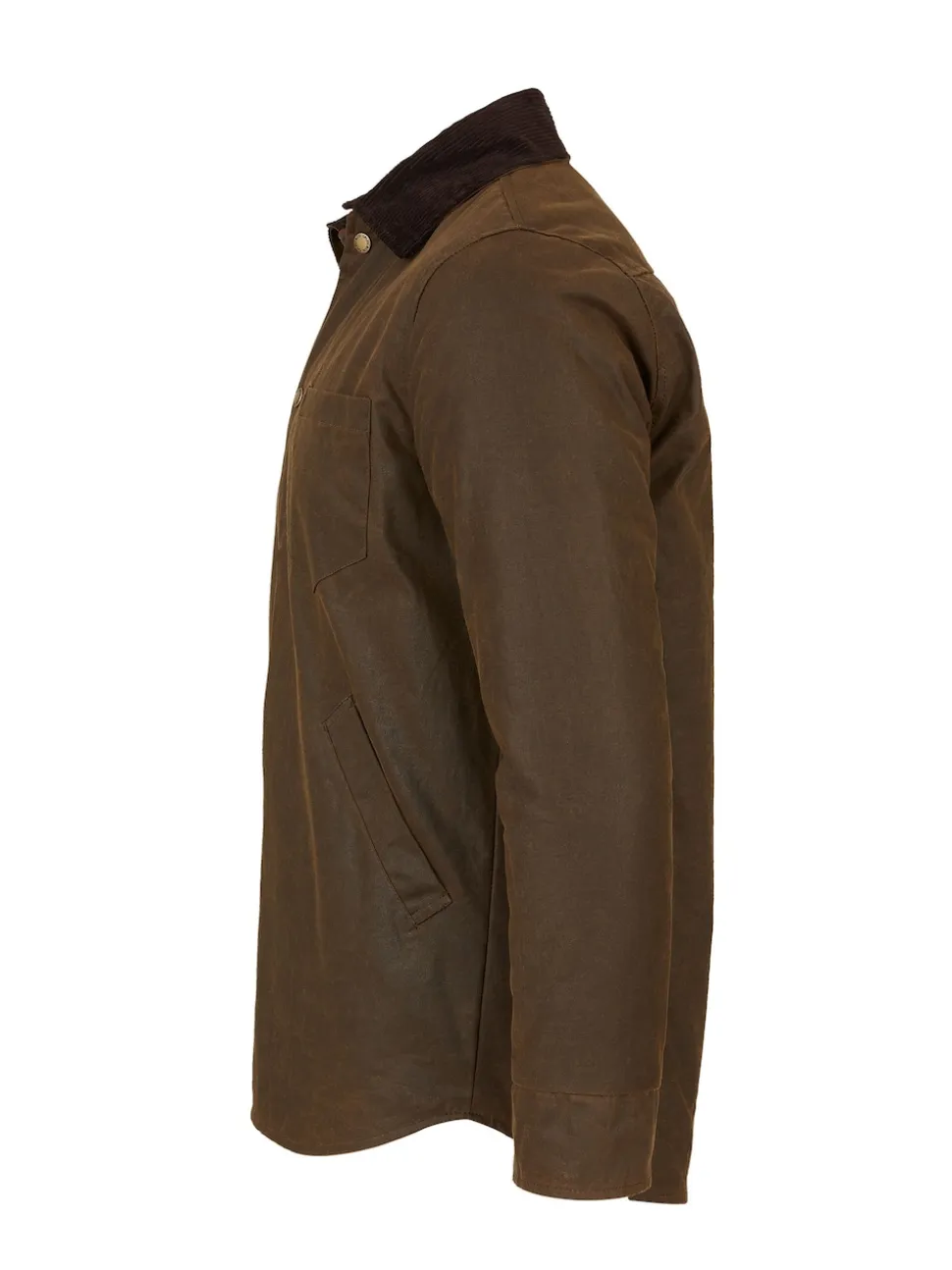 Celtic & Co. Mens Waxed 100% Cotton Brown Overshirt