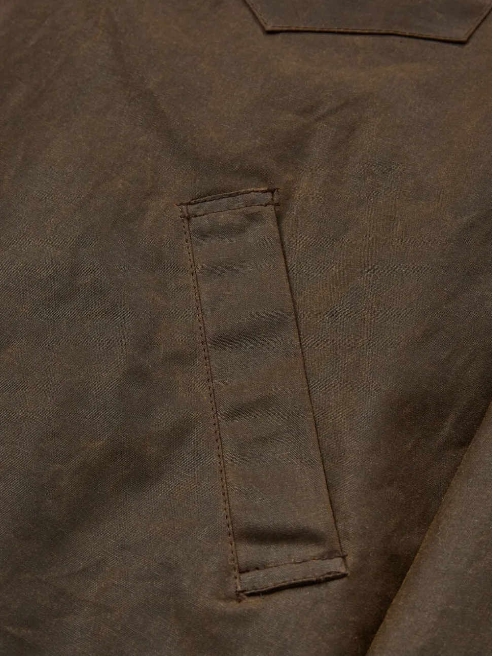 Celtic & Co. Mens Waxed 100% Cotton Brown Overshirt