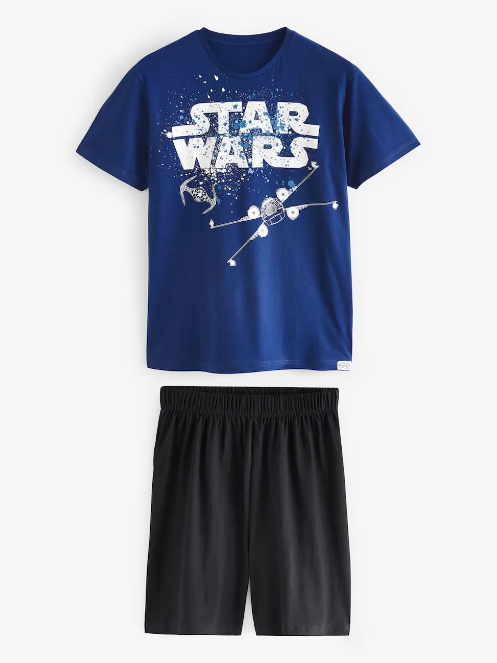 Character Blue Star Wars Short 100% Cotton Pyjamas