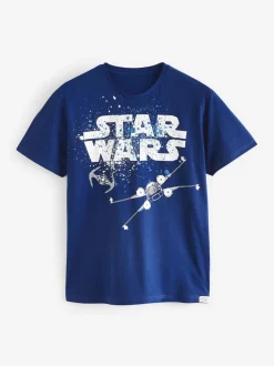 Character Blue Star Wars Short 100% Cotton Pyjamas