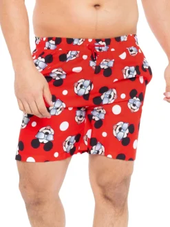 Character Red Mickey Mouse Swim Shorts