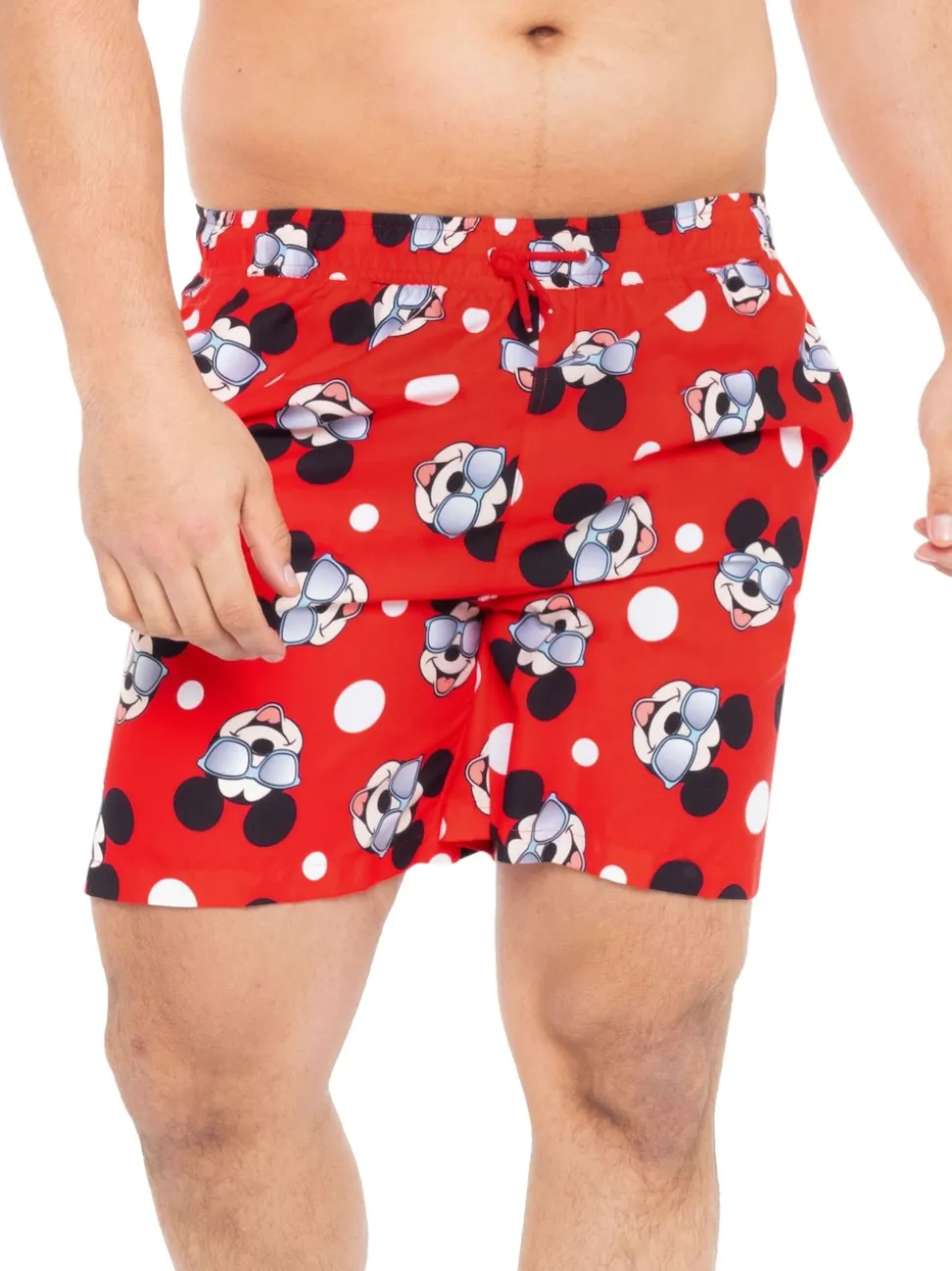 Character Red Mickey Mouse Swim Shorts