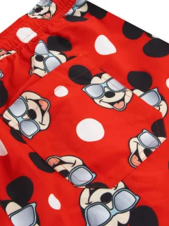 Character Red Mickey Mouse Swim Shorts