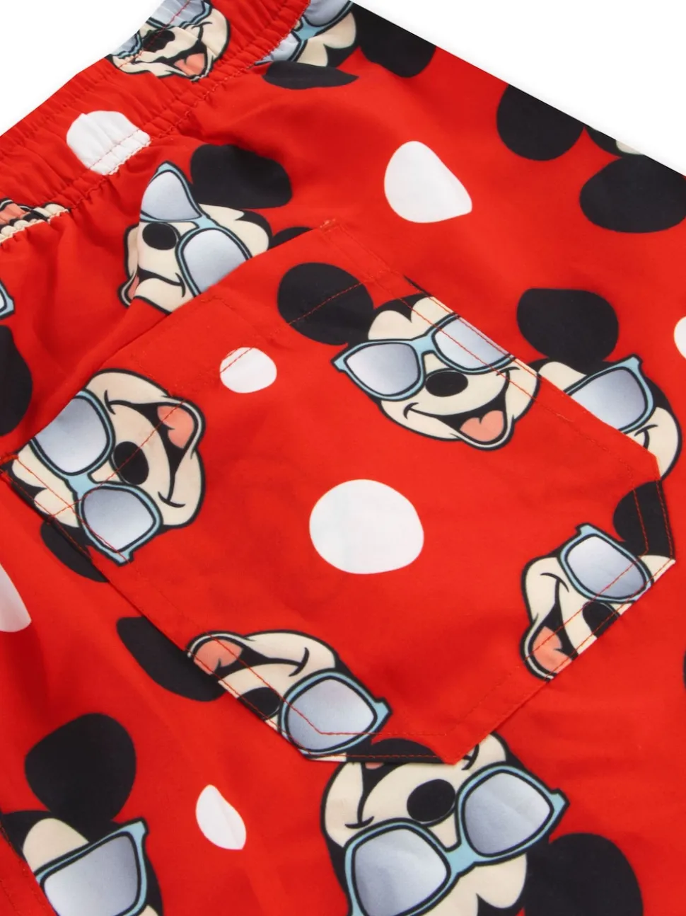 Character Red Mickey Mouse Swim Shorts