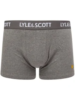 Charcoal Black Lyle & Scott Underwear Trunks 3 Pack