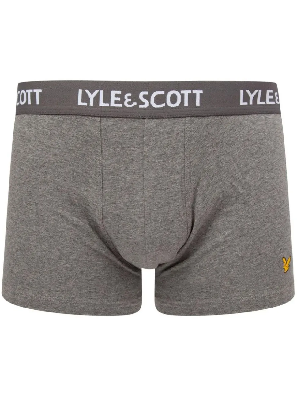 Charcoal Black Lyle & Scott Underwear Trunks 3 Pack