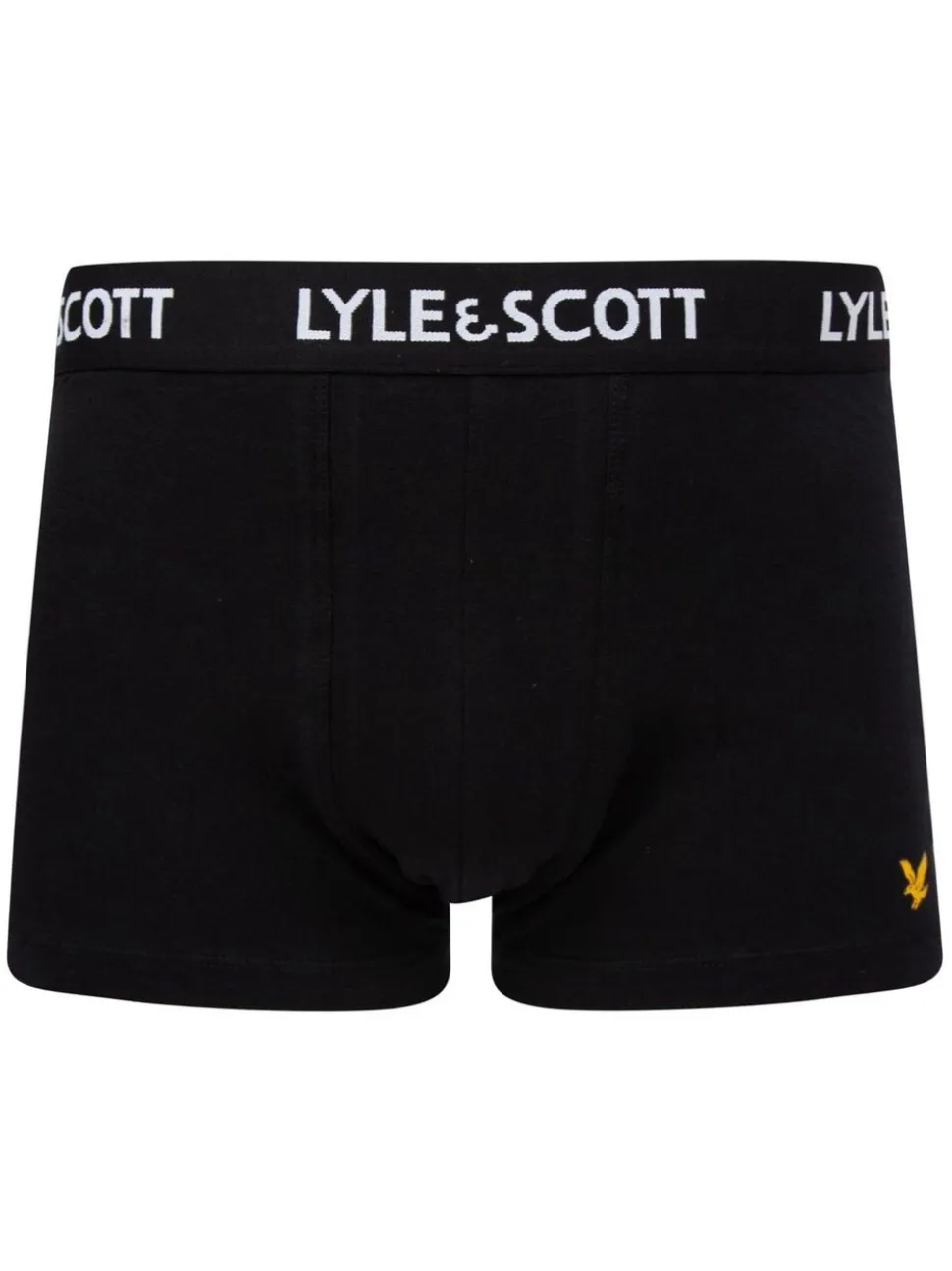 Charcoal Black Lyle & Scott Underwear Trunks 3 Pack