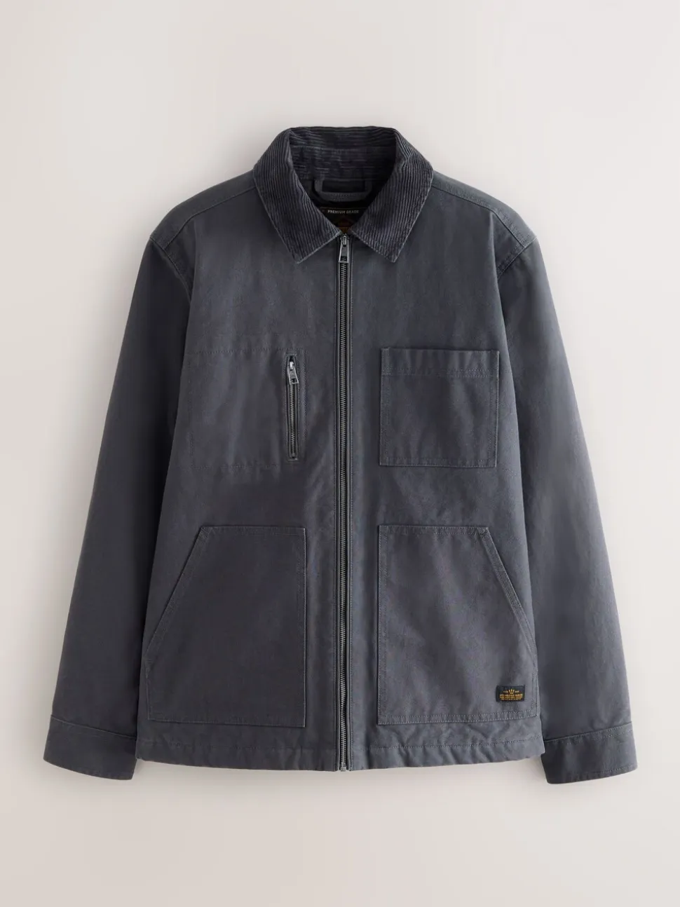 Charcoal Grey Canvas Chore Jacket