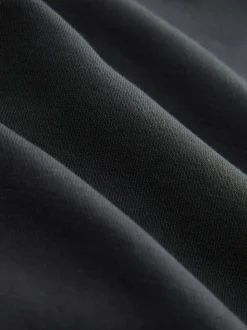 Charcoal Grey Graphic Print Hoodie