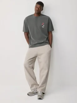 Charcoal Grey Hiroshige Relaxed Fit Artist License T-Shirt