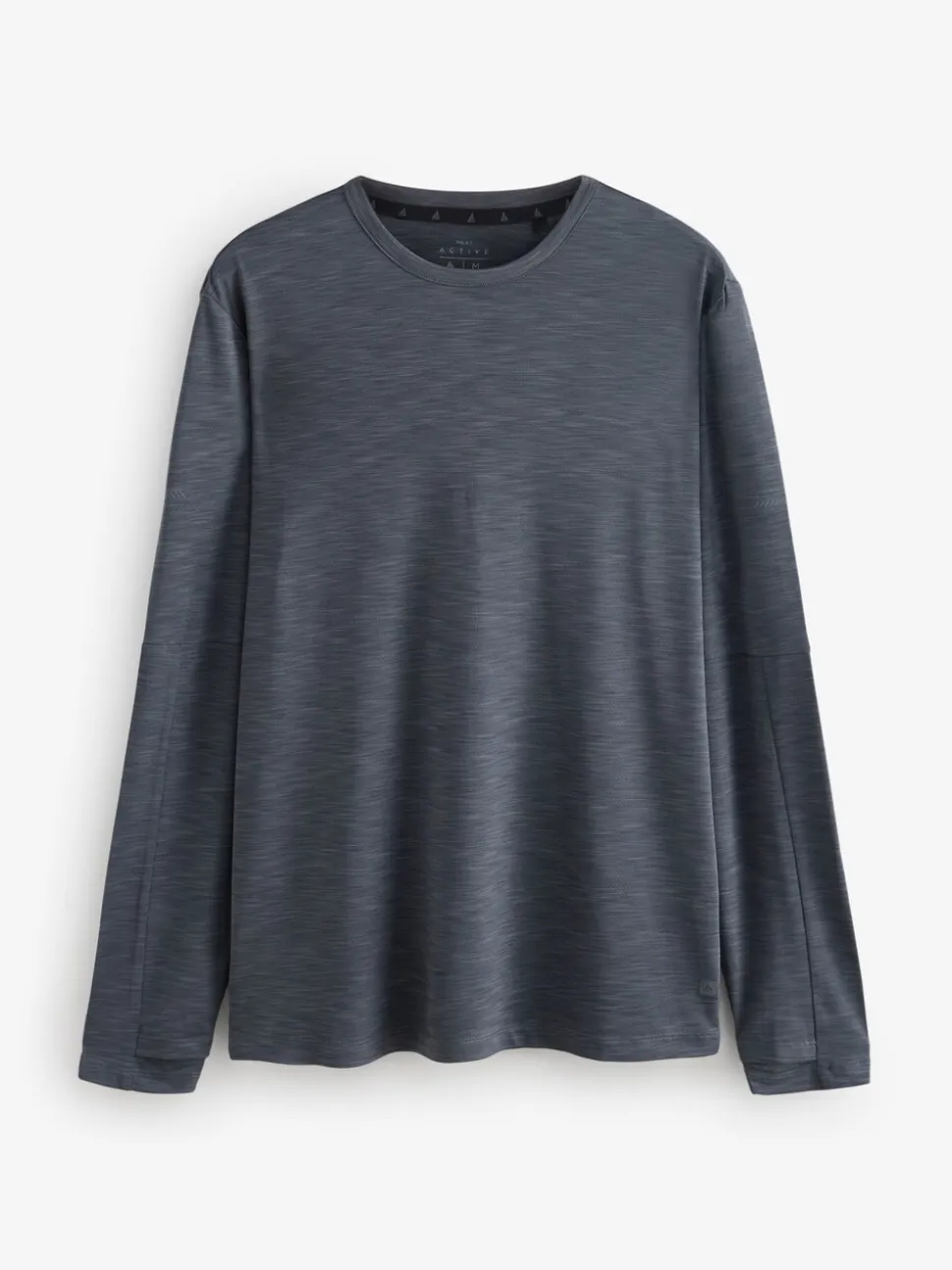 Charcoal Grey Long Sleeve Tee Active Gym Training Top
