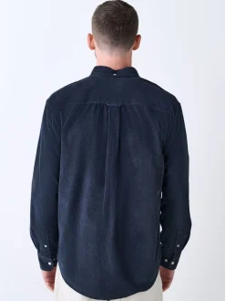 Charcoal Grey Long Sleeve Cord Shirt