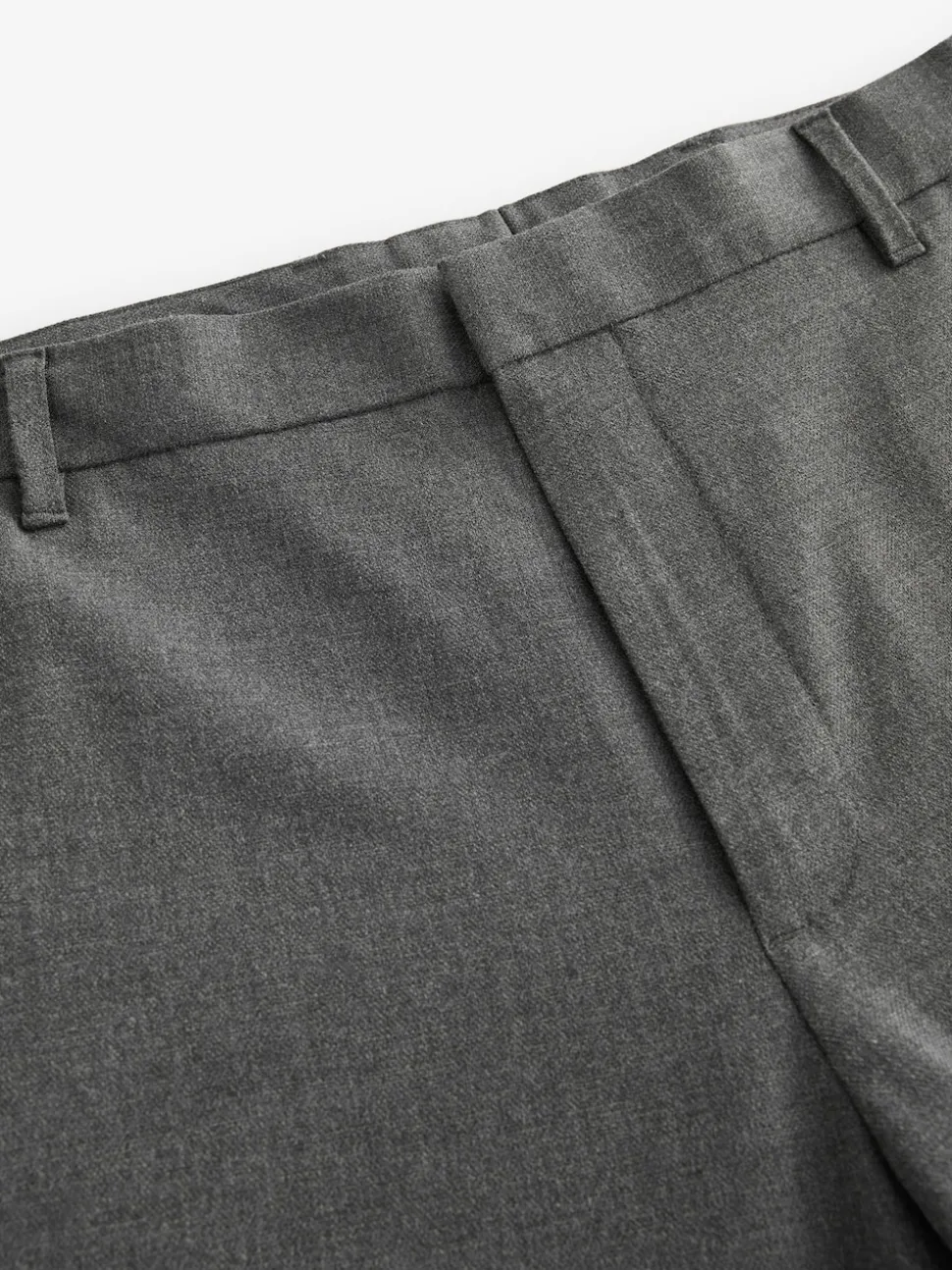 Charcoal Grey Muscle Fit Elasticated Waist Motionflex Stretch Smart Trousers