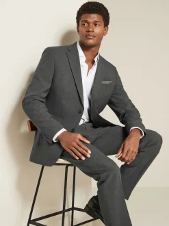 Charcoal Grey Regular Fit Essential Suit Jacket