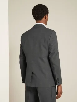 Charcoal Grey Regular Fit Essential Suit Jacket