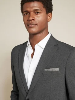 Charcoal Grey Regular Fit Essential Suit Jacket