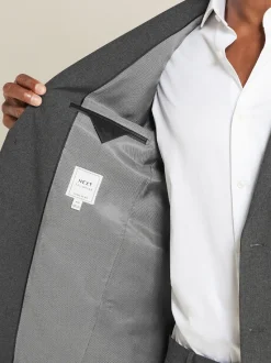 Charcoal Grey Regular Fit Essential Suit Jacket