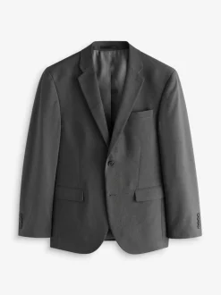 Charcoal Grey Regular Fit Essential Suit Jacket